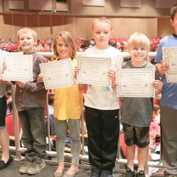 second grade awards picture of kids