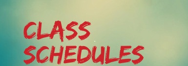 class schedules