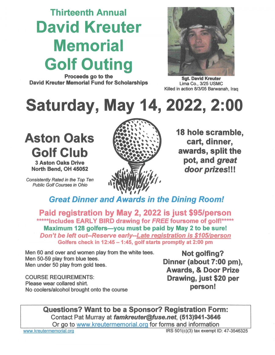 David Kreuter Memorial Golf Outing